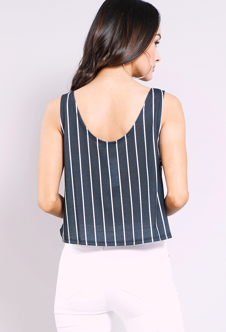 Striped Flawless 96 Graphic Crop Top