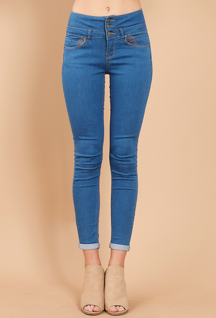 High- Waisted Skinny Jeans