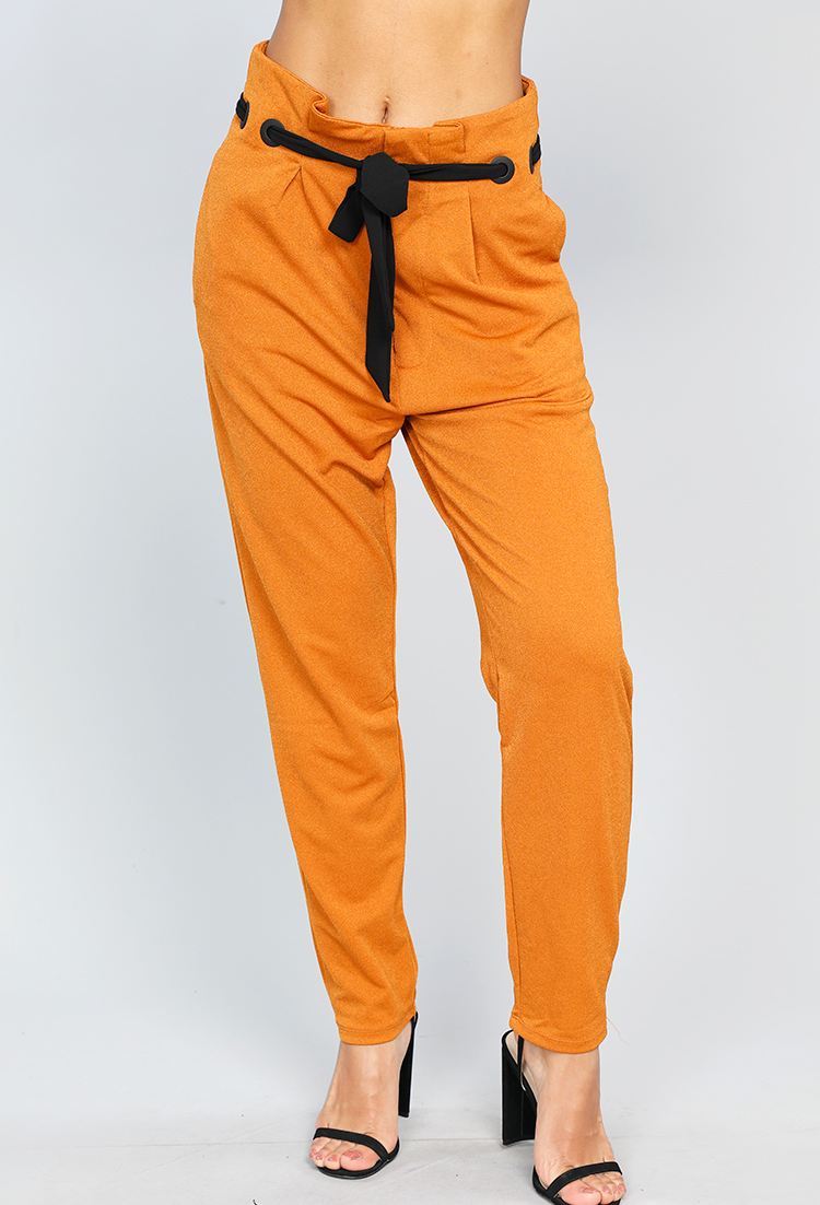 Tie Front Casual Pants