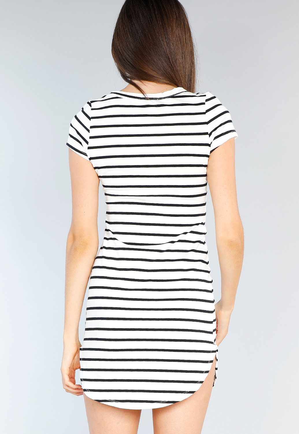 Striped Bodycon T-Shirt Dress