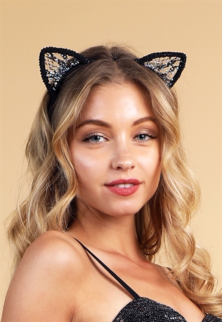 Embellished Cat Ear Headband