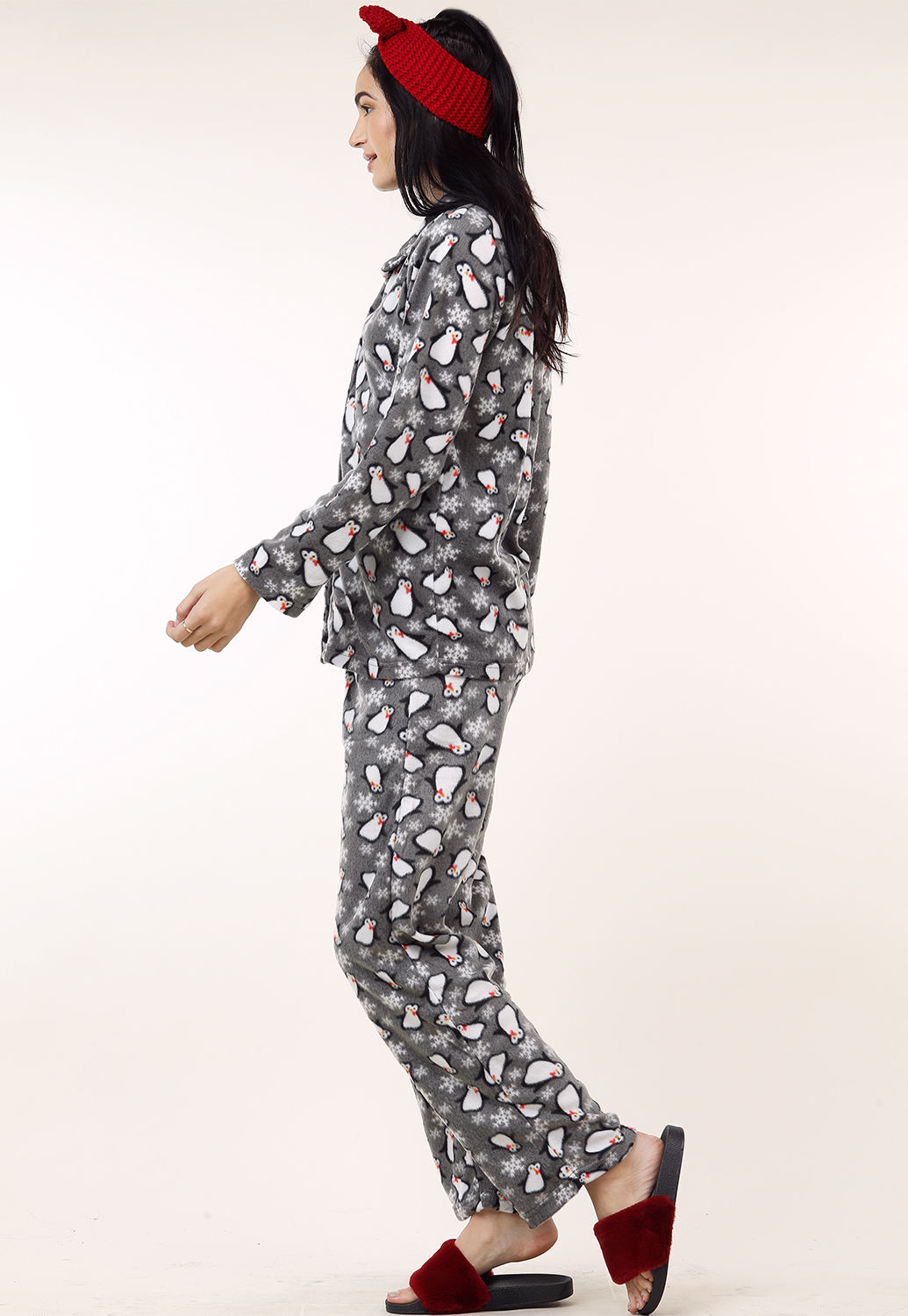 Penguins Print Sleepwear Set