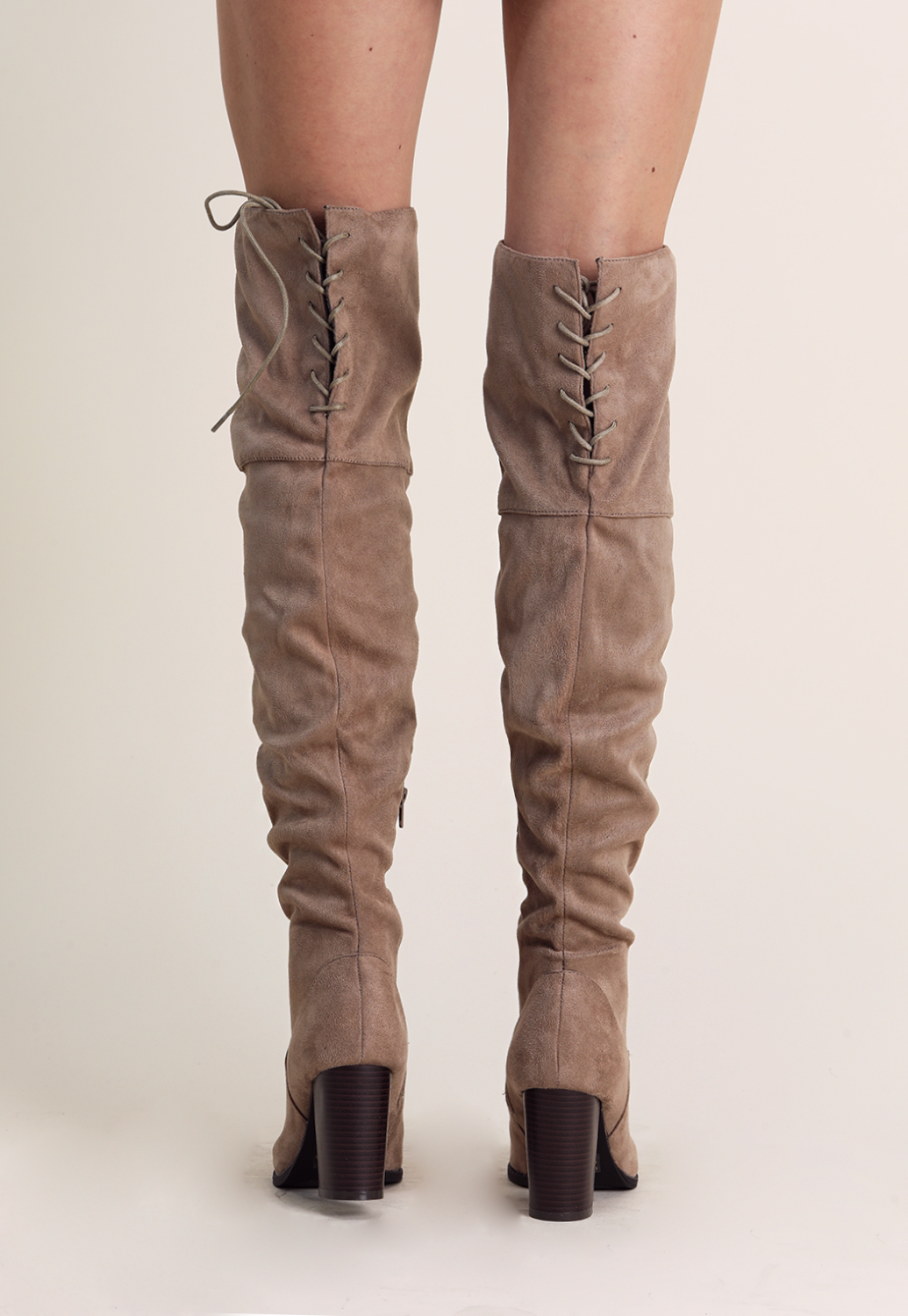 Faux Suede Over-The-Knee Boots