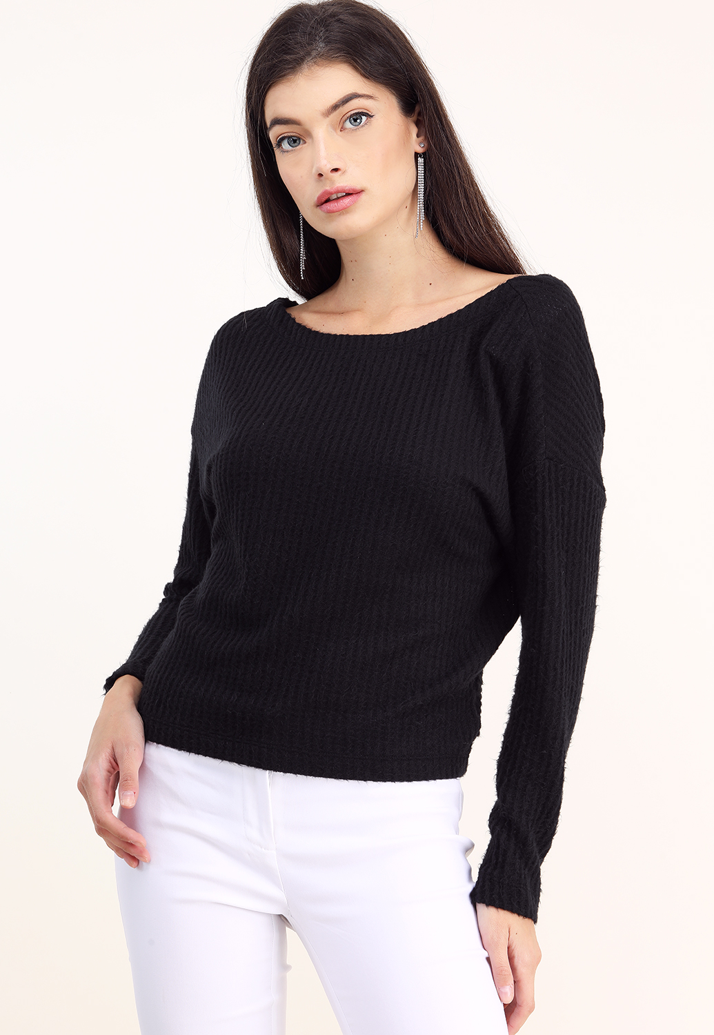 Back Twisted Sweater 