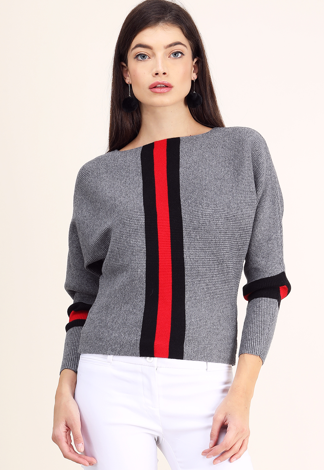 Colorblocked Knit Sweater 