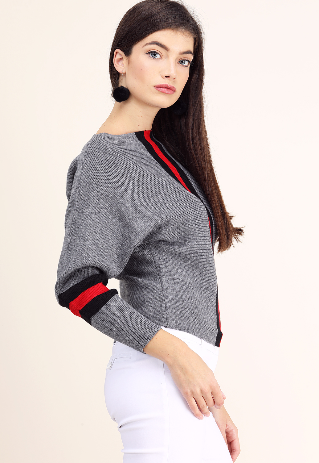 Colorblocked Knit Sweater 