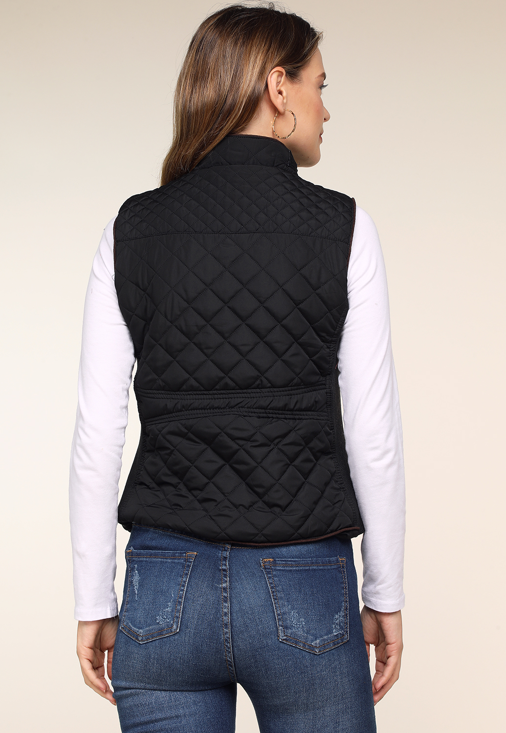 Front Zipper-Up Pocket  Vest 
