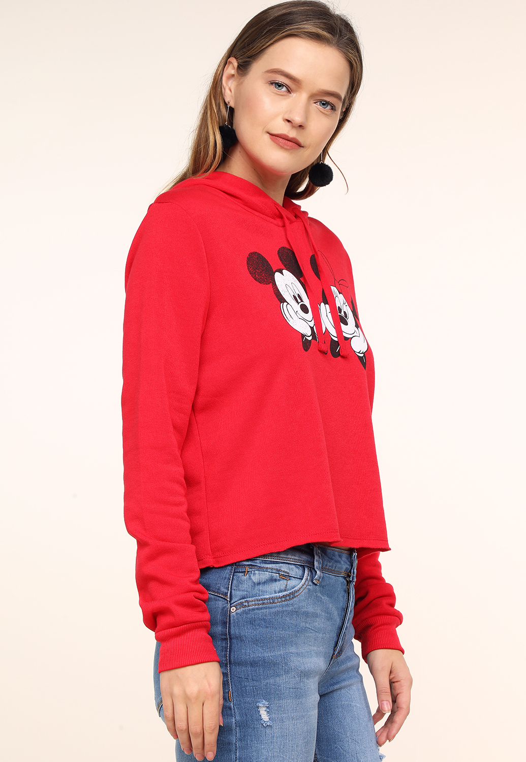 Mickey And Minnie Graphic Hoodie