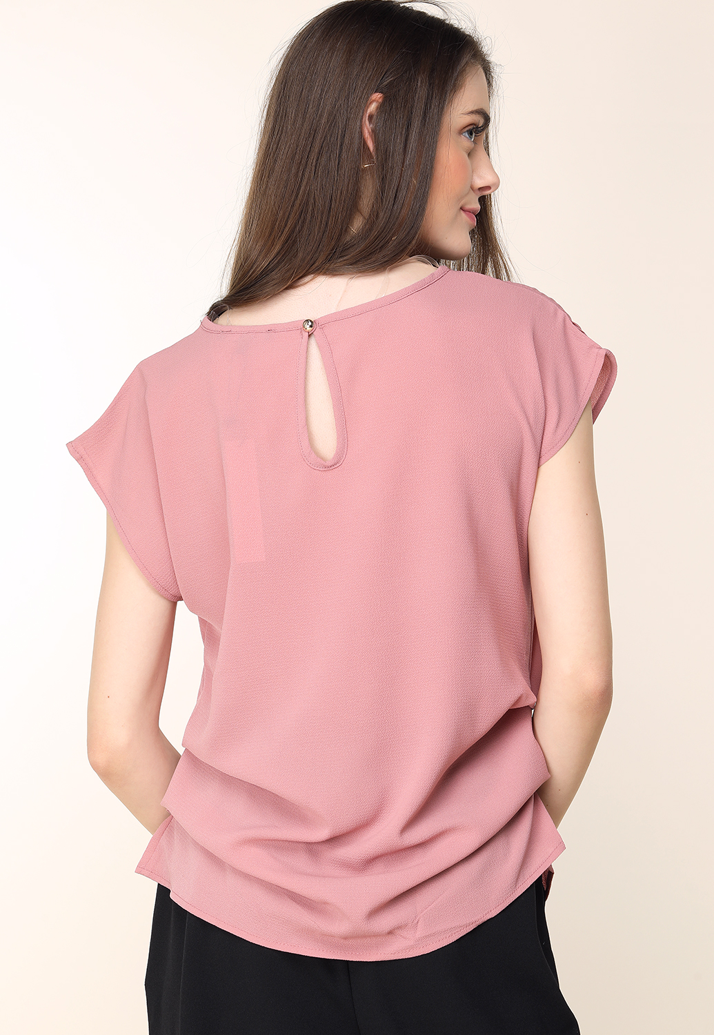 Side Ruched Casual Top 