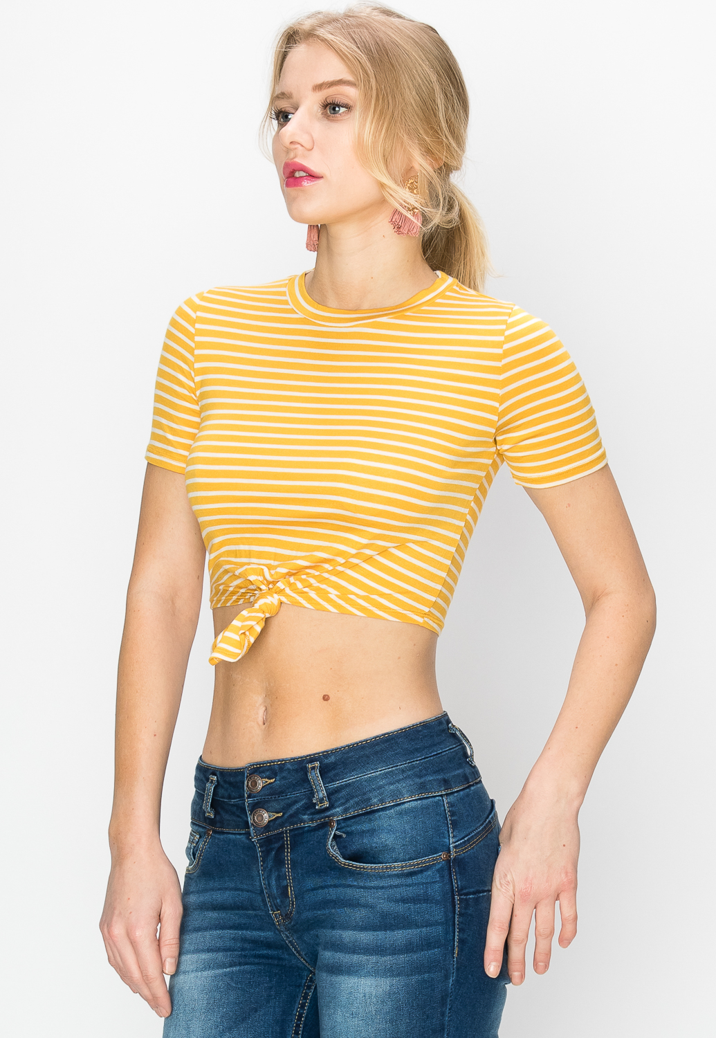 Knotted Striped Top 
