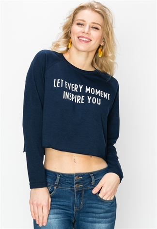 Let Every Moment Inspire You Graphic Sweatshirt 