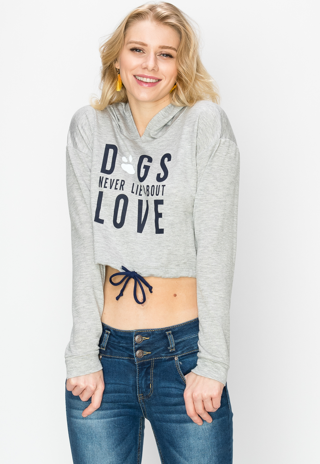 Dogs Never Lie About Love Graphic Hoodie 