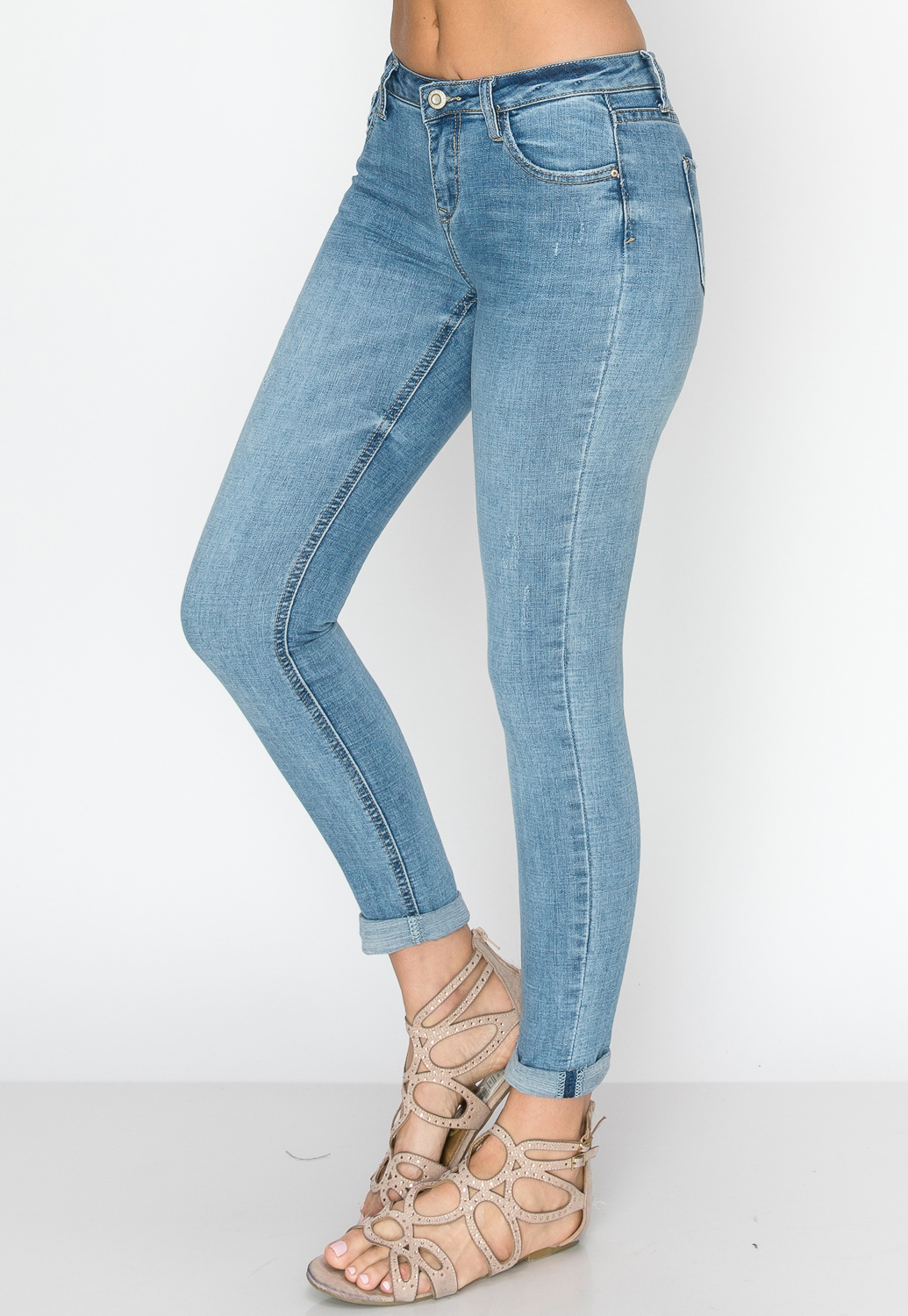  Mid Rise Skinny Jeans 