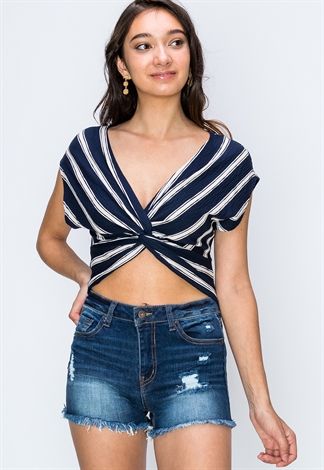 Twist Front Casual Top 