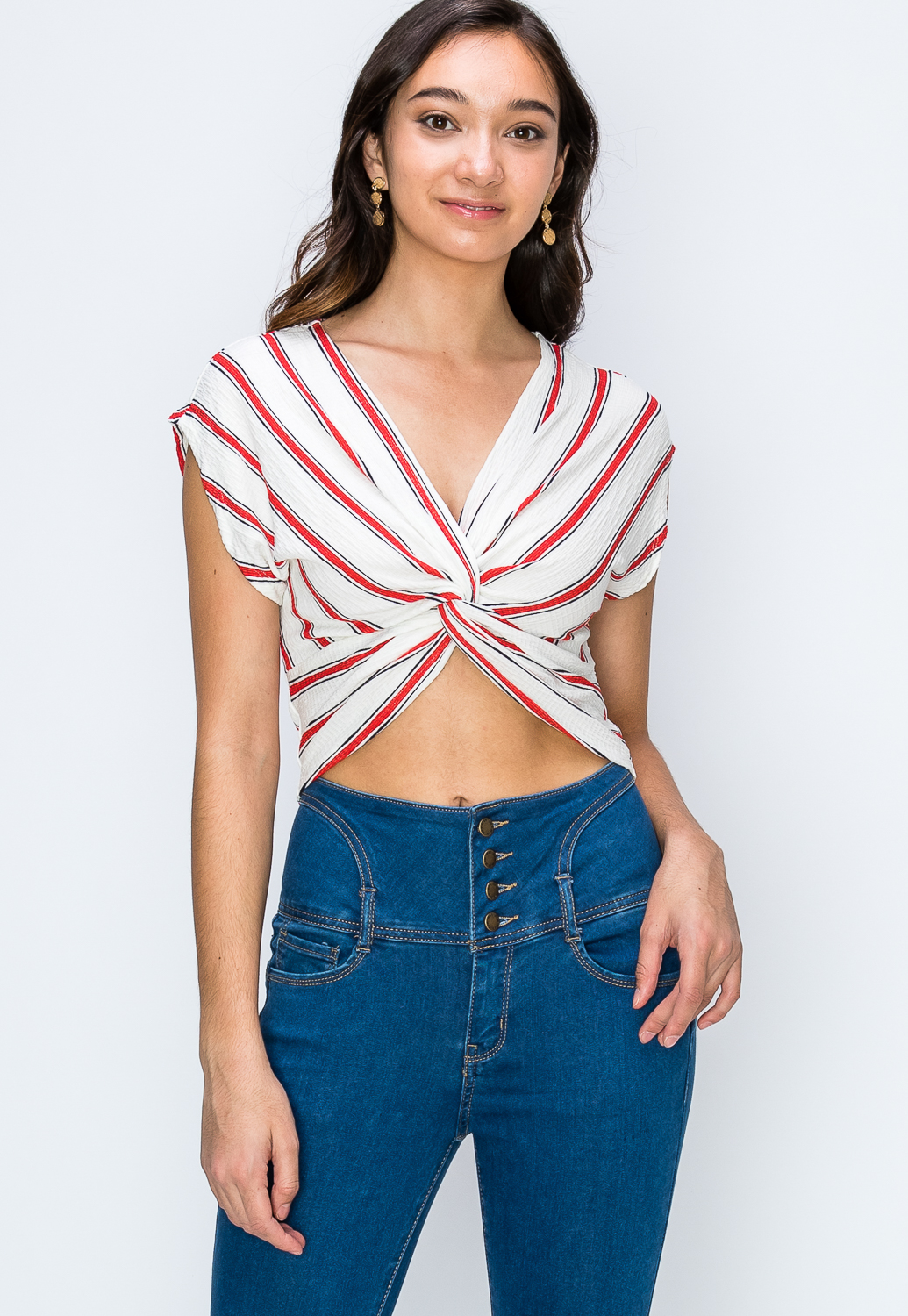 Twist Front Casual Top 