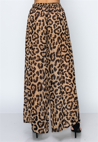 Sheer Mesh Cheetah Print Palazzo Pants | Shop Matching Sets at Papaya  Clothing