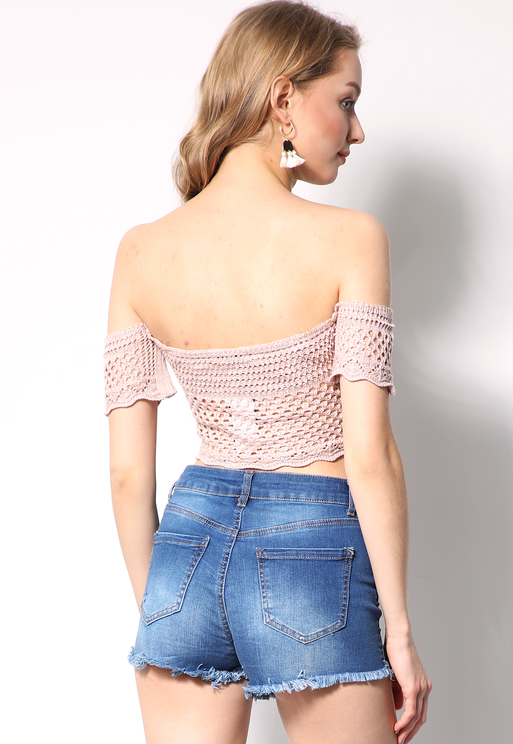  Lace Up Knit Top