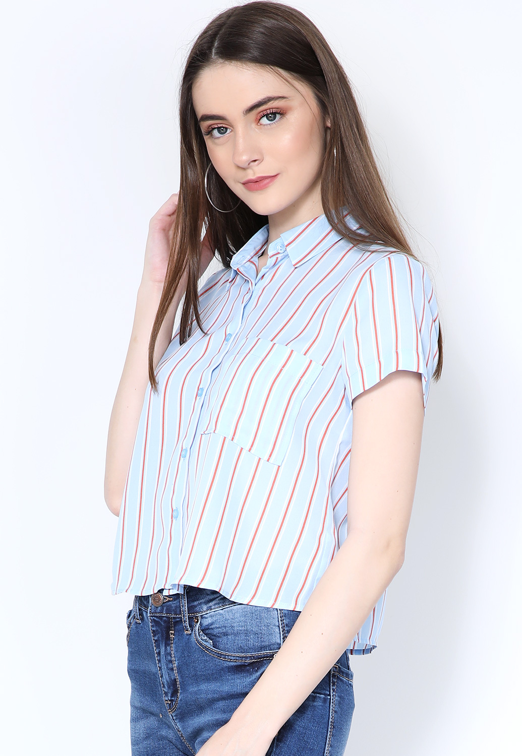 Striped Casual Blouse 