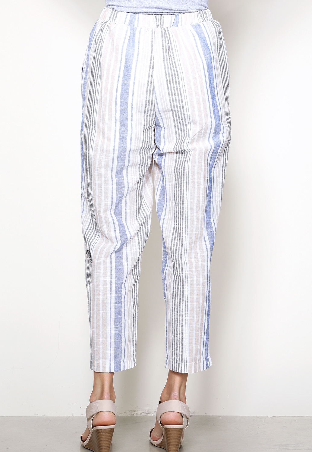 Striped Casual Pants | Shop at Papaya Clothing