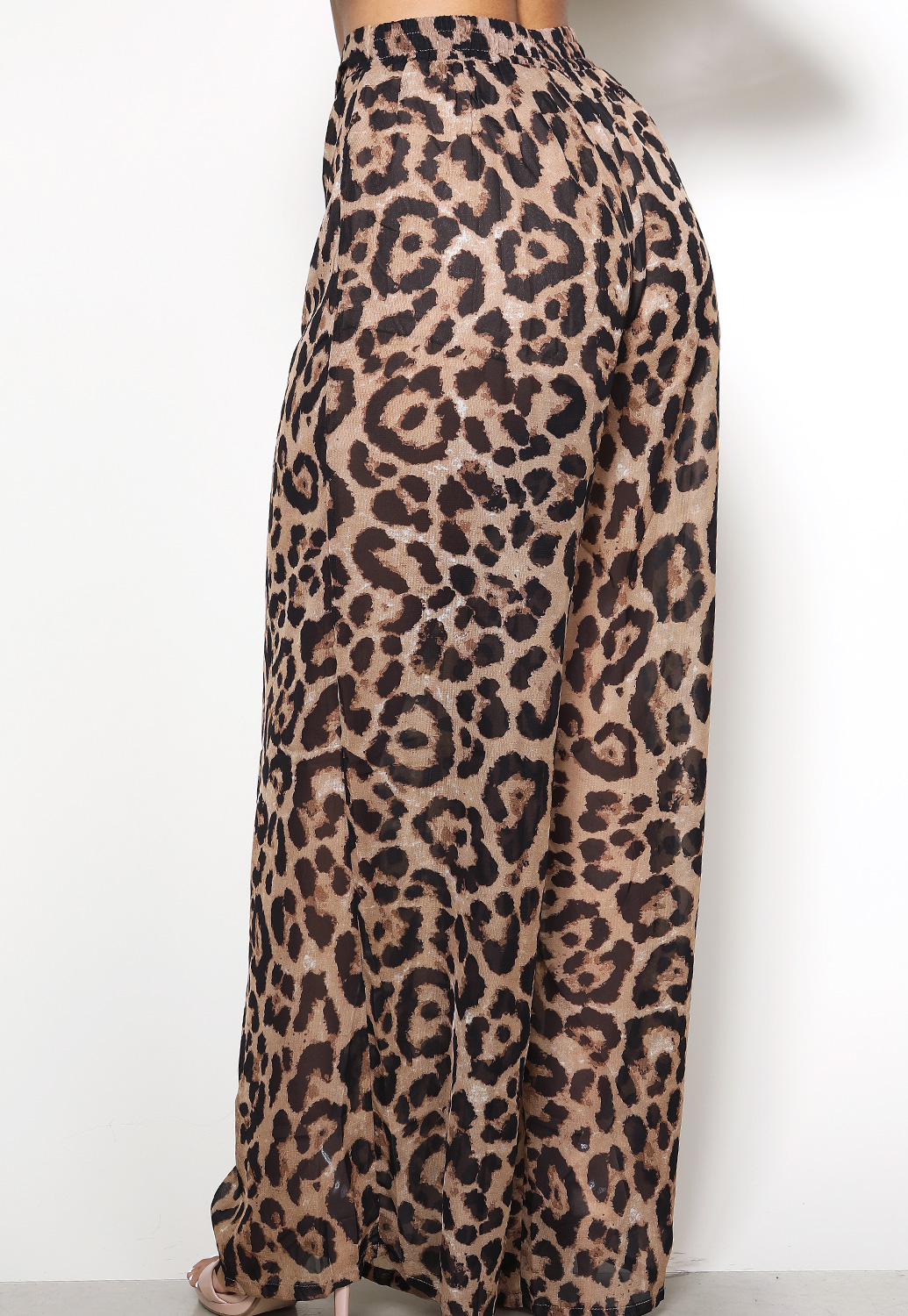 Cheetah Print Casual Pants