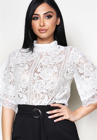 Sheer Lace Dressy Top