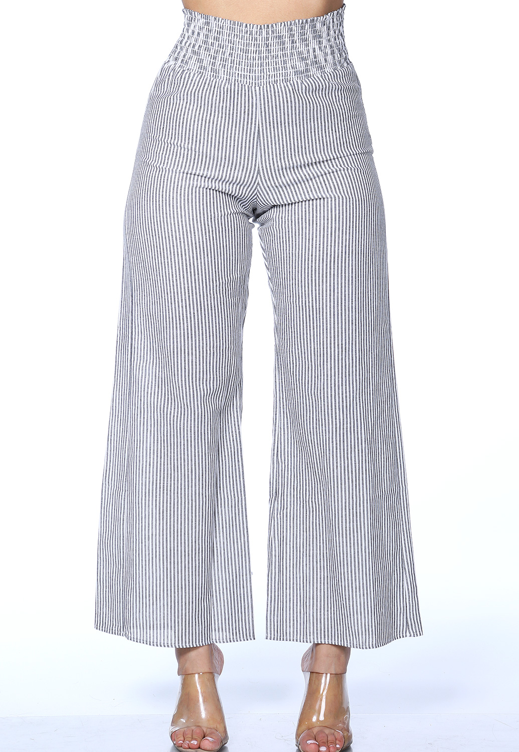 Pinstriped High Waisted Pants