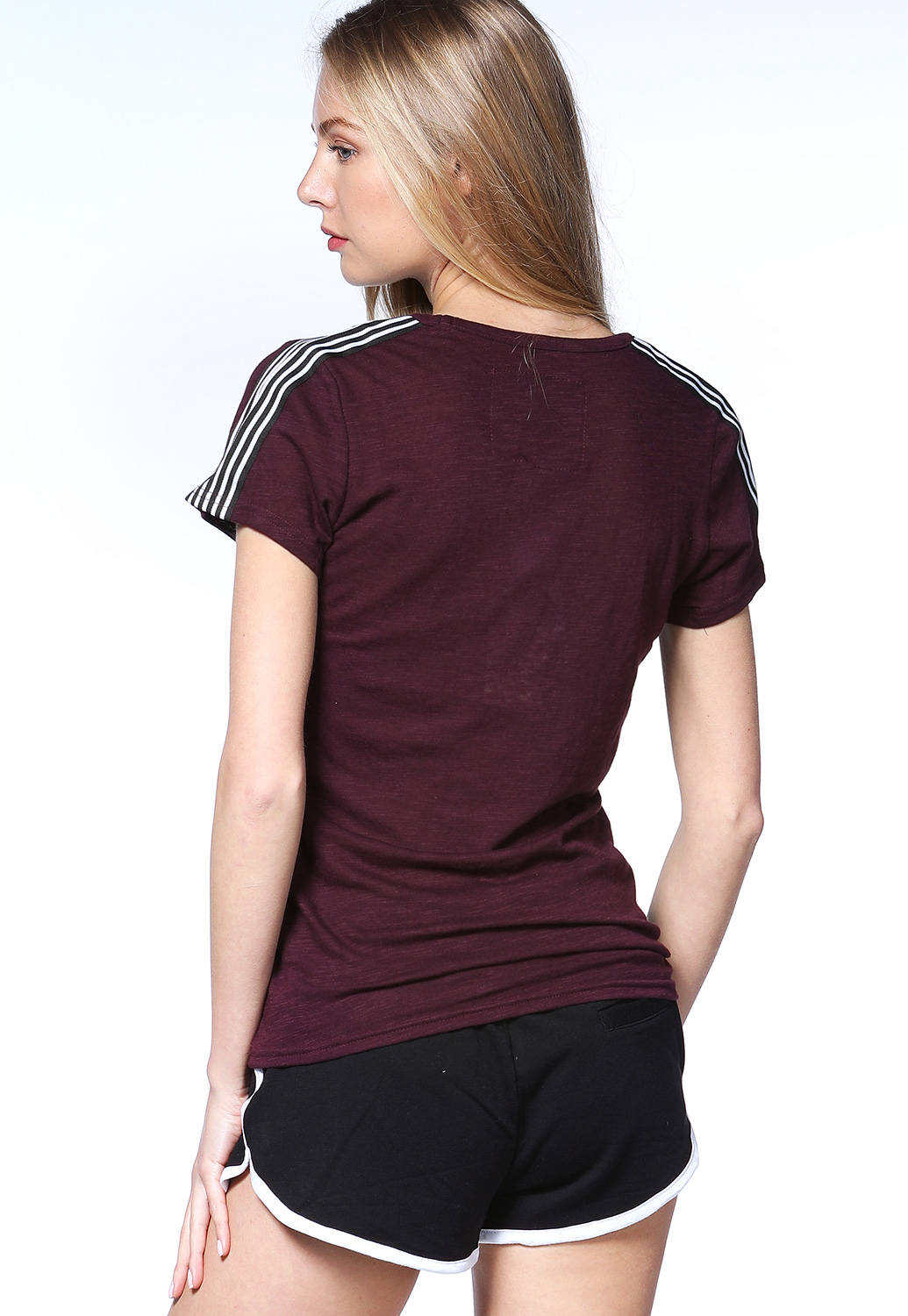 Activewear Striped Detail Top