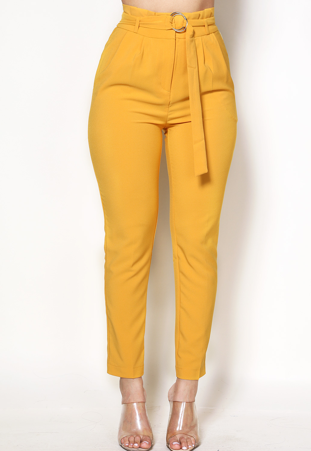 Belted Dressy Pants | Shop Bottoms at Papaya Clothing