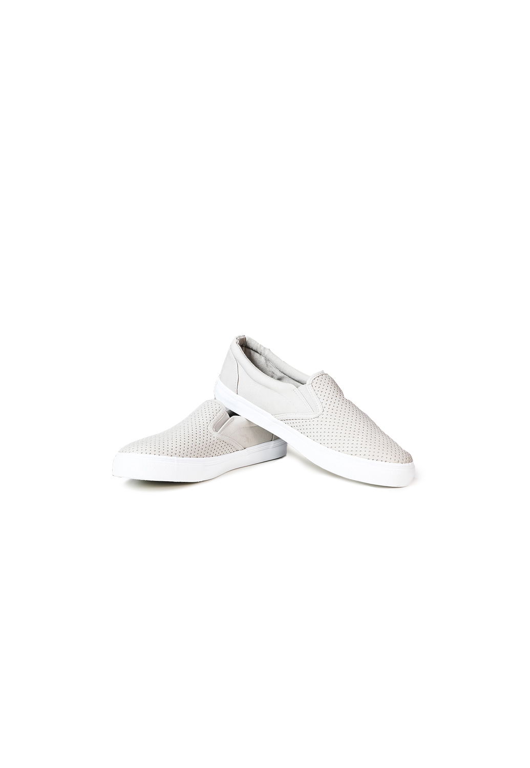 Perforated Faux Leather Slip-On