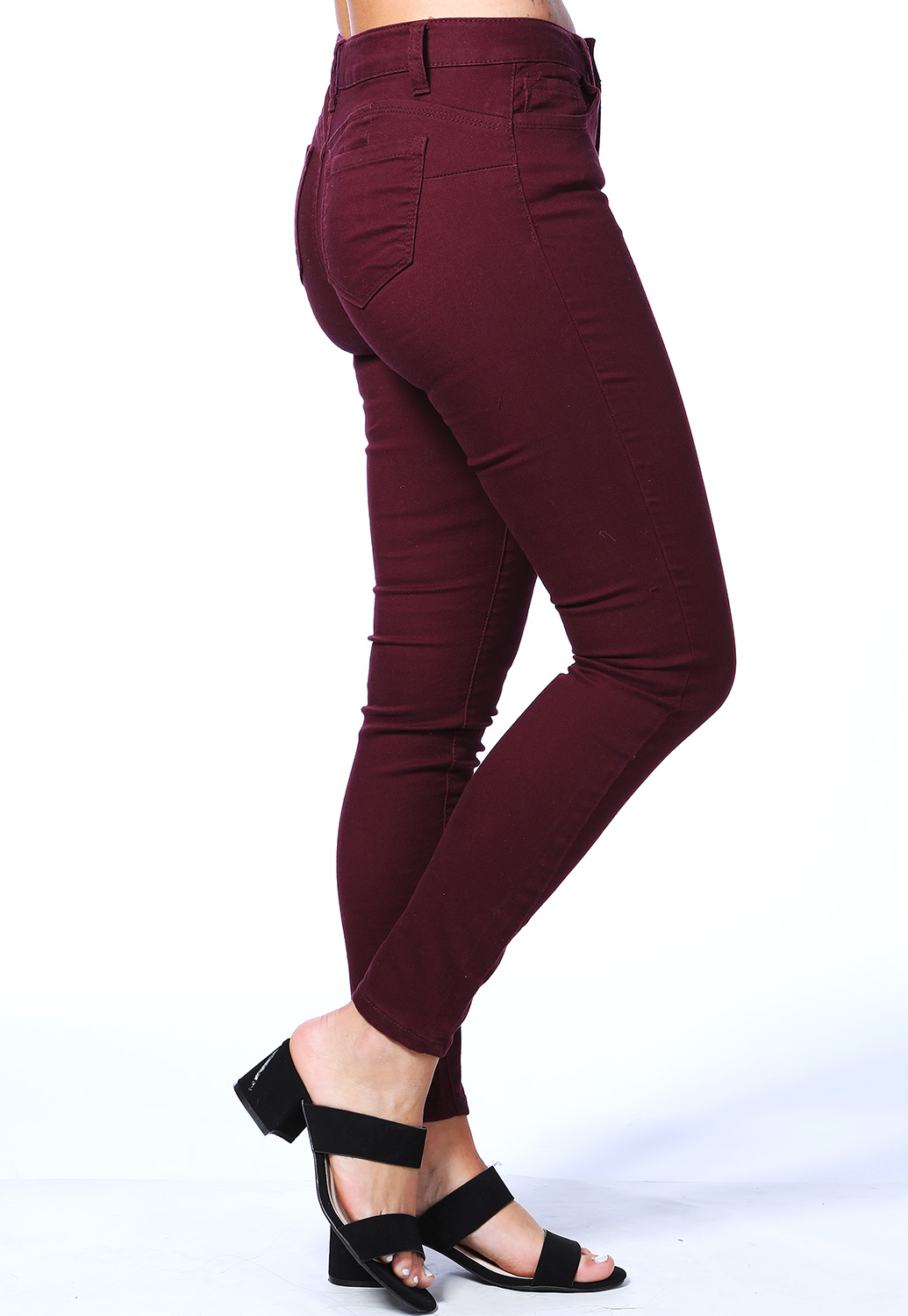High Rise Push Up Skinny Jeans