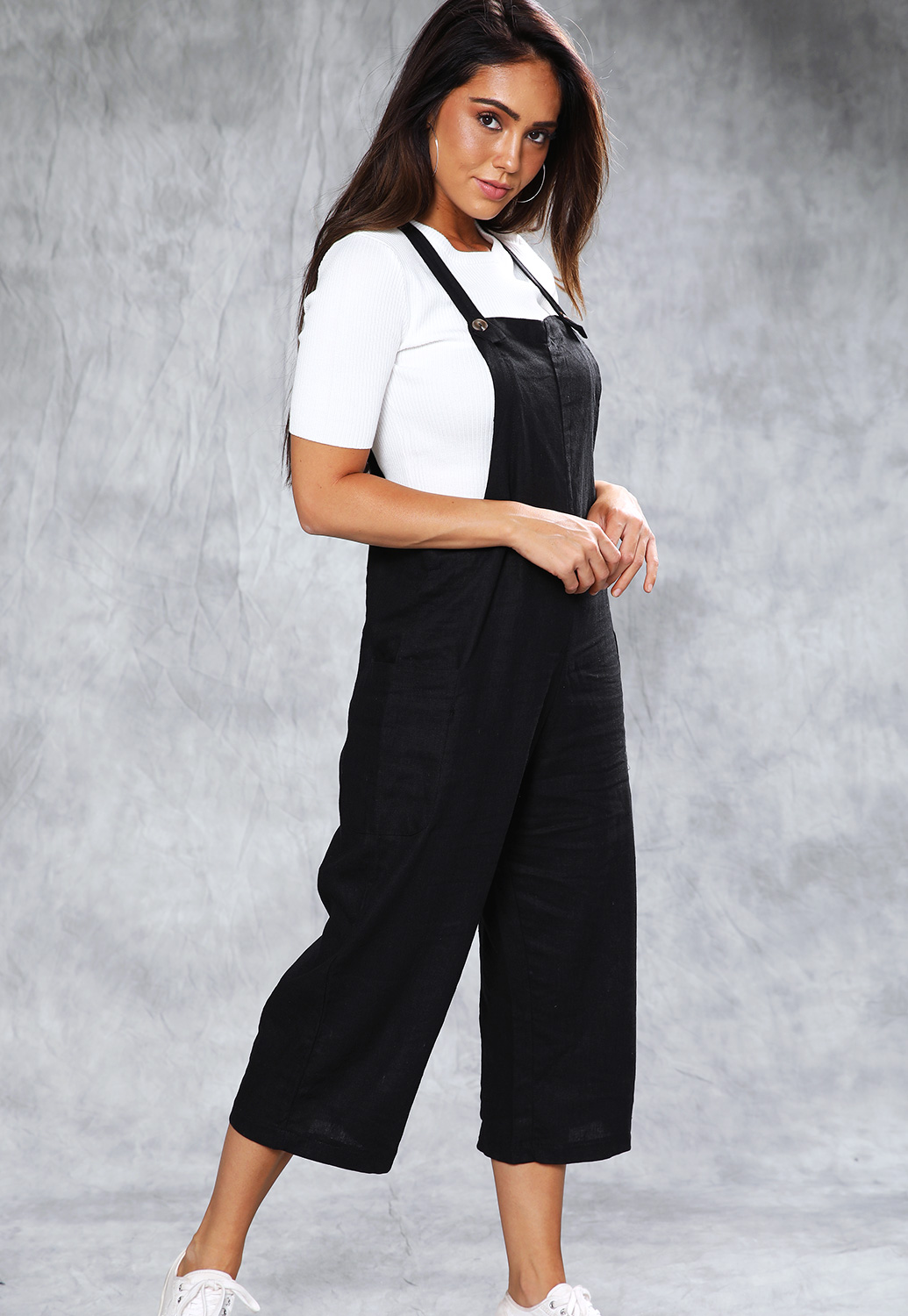 Button-Front Overalls 