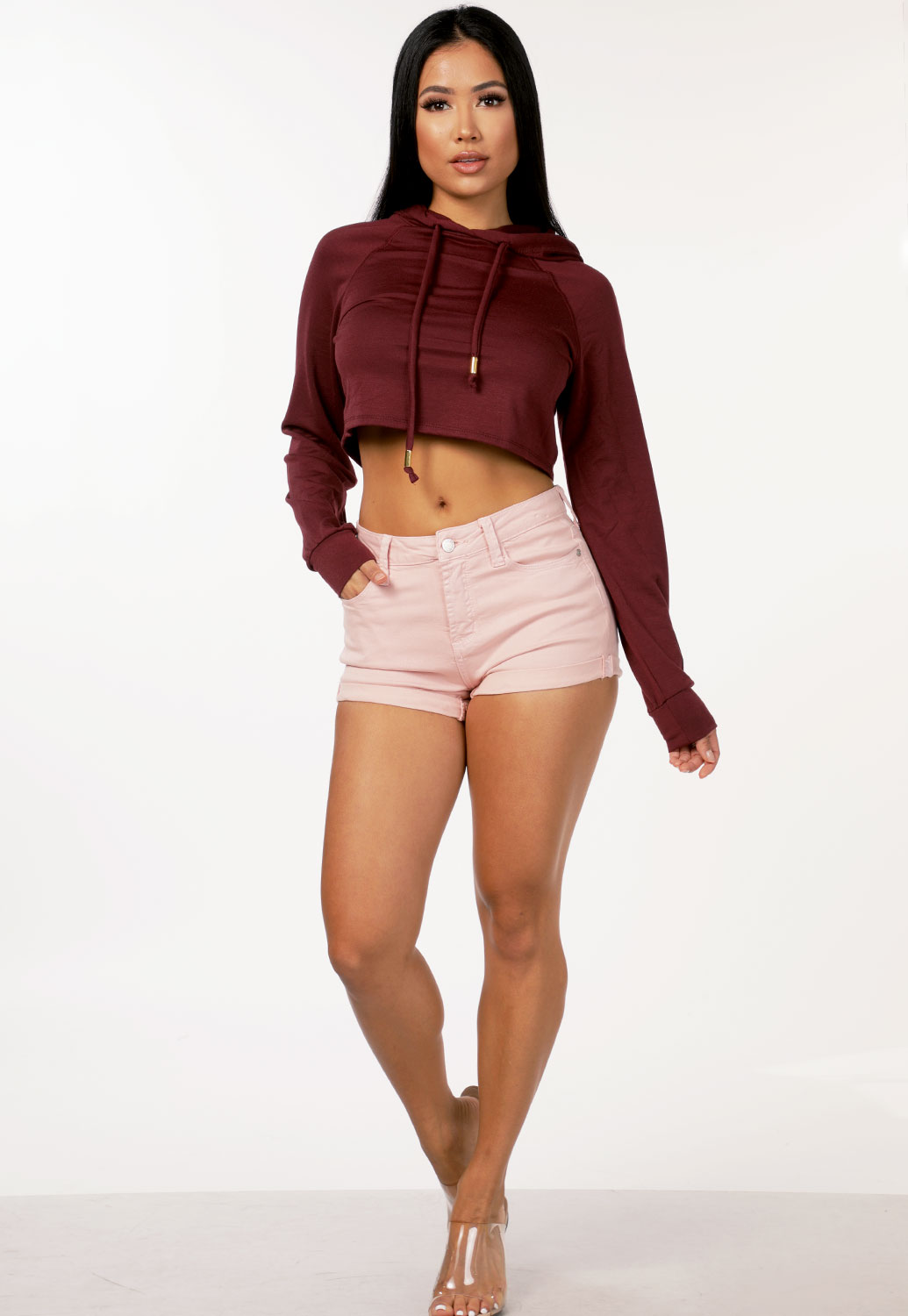 Cropped Hoodie Sweater