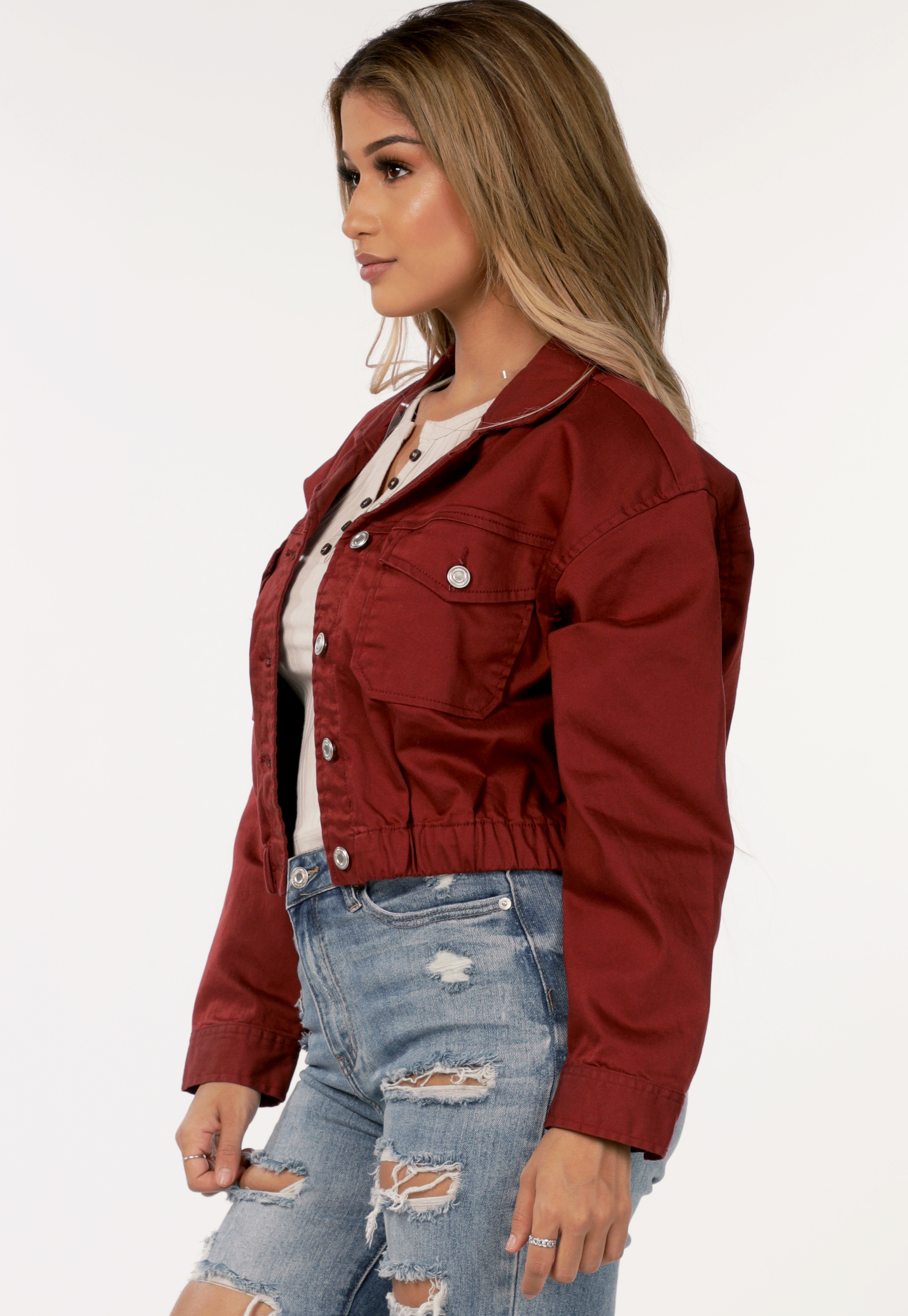 Button Up Jacket | Shop NEW ARRIVALS at Papaya Clothing