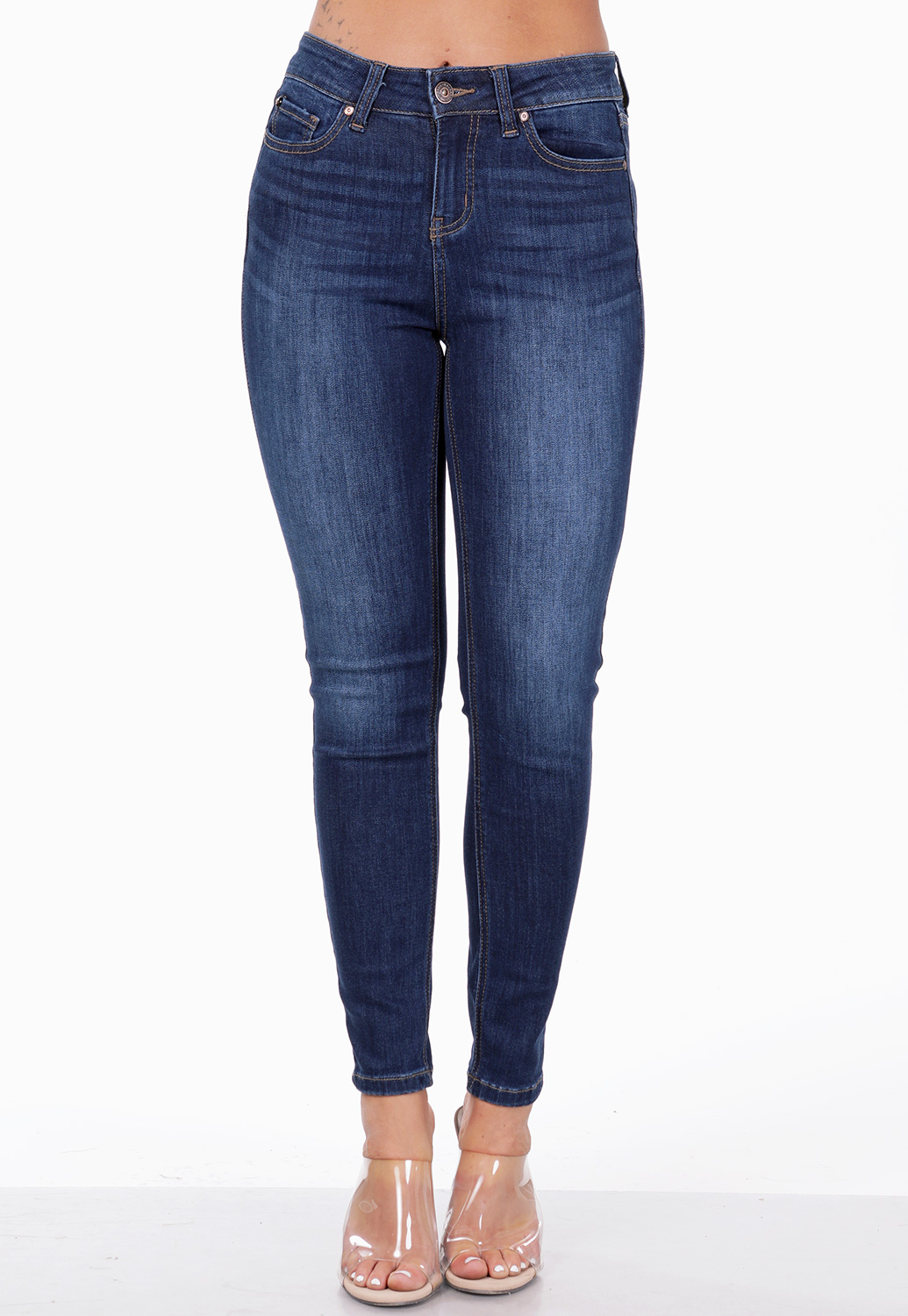 Mid-Rise Skinny Jeans | Shop at Papaya Clothing