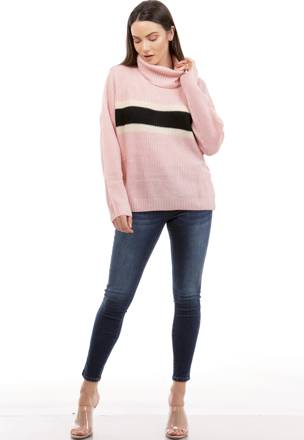 Colorblocked Knit Sweater