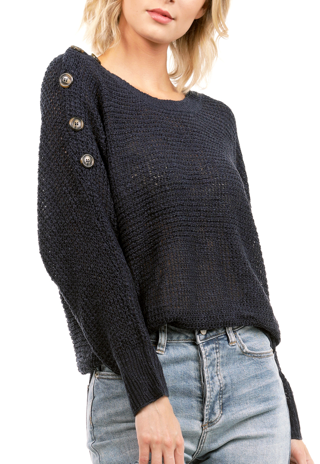 Round Neck Knit Sweater