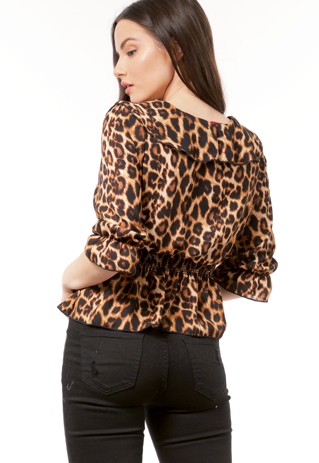 Cheetah Print Dressy Top
