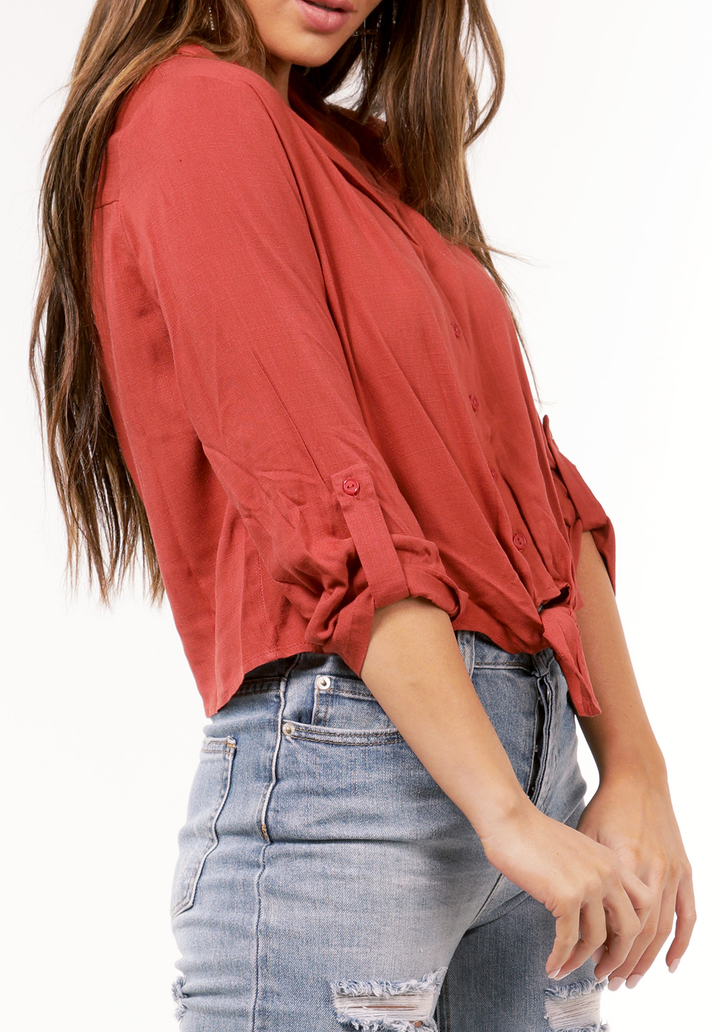 Button Up Casual Blouse