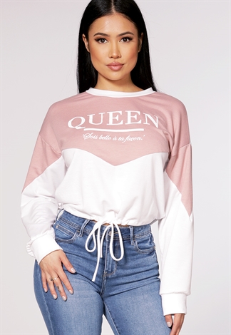 Queen Print Sweater