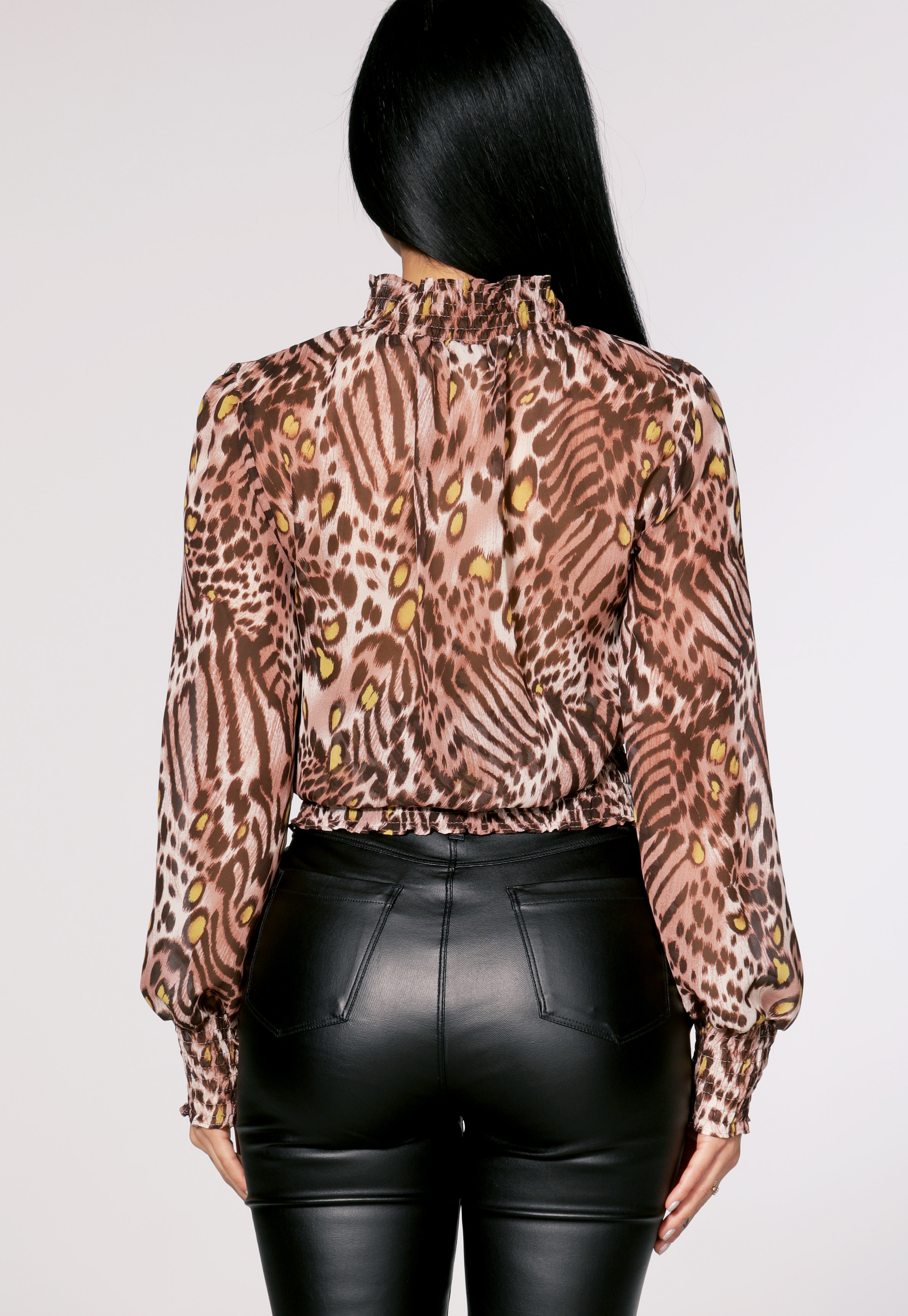 Leopard Print Dressy Top