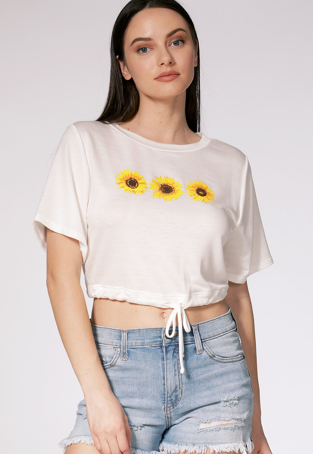 Sunflower Print Top