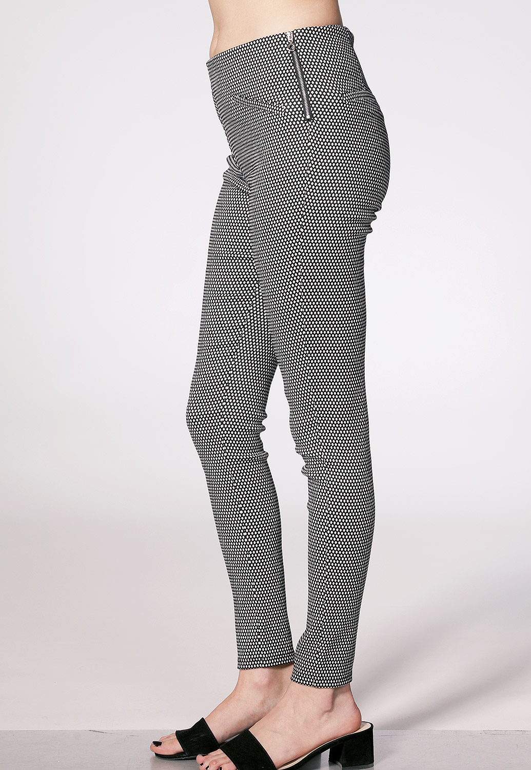 Side Zipper Detail Dressy Pants