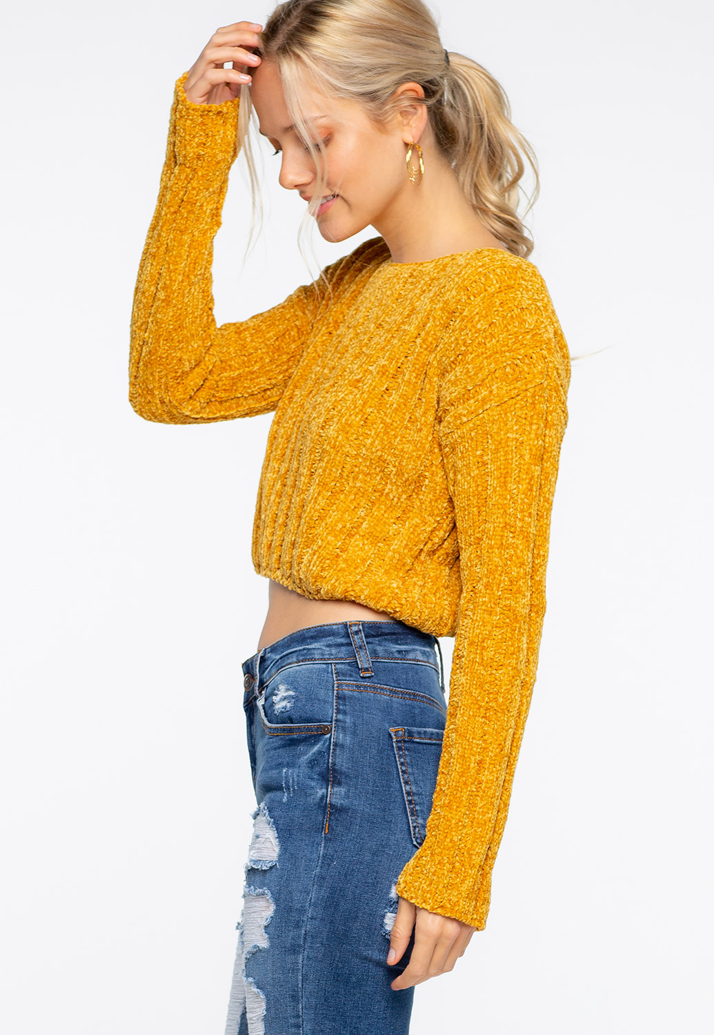 Chenille Knit Top