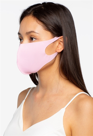 Solid Face Mask-Pink