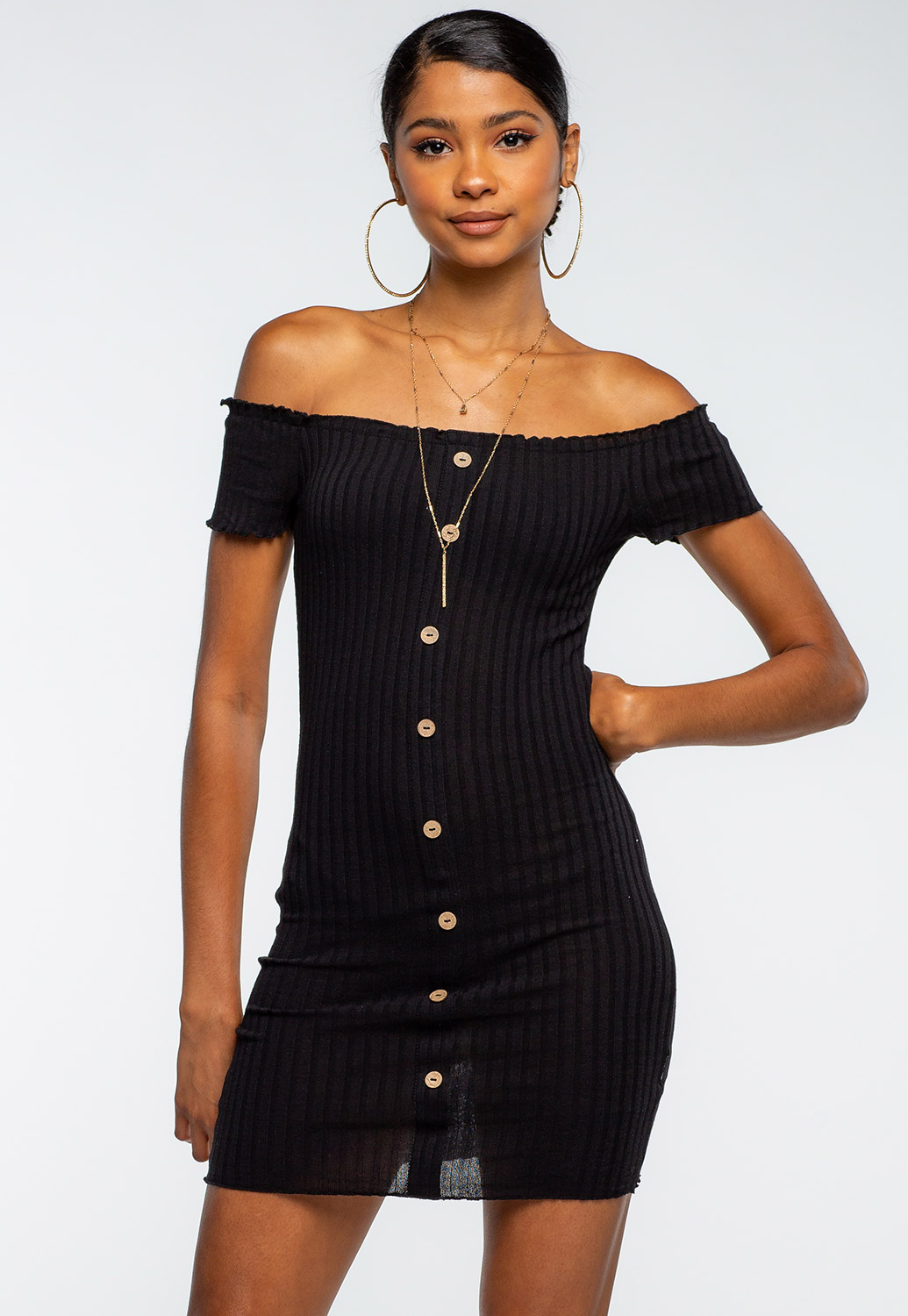Off The Shoulder Bodycon Dress 