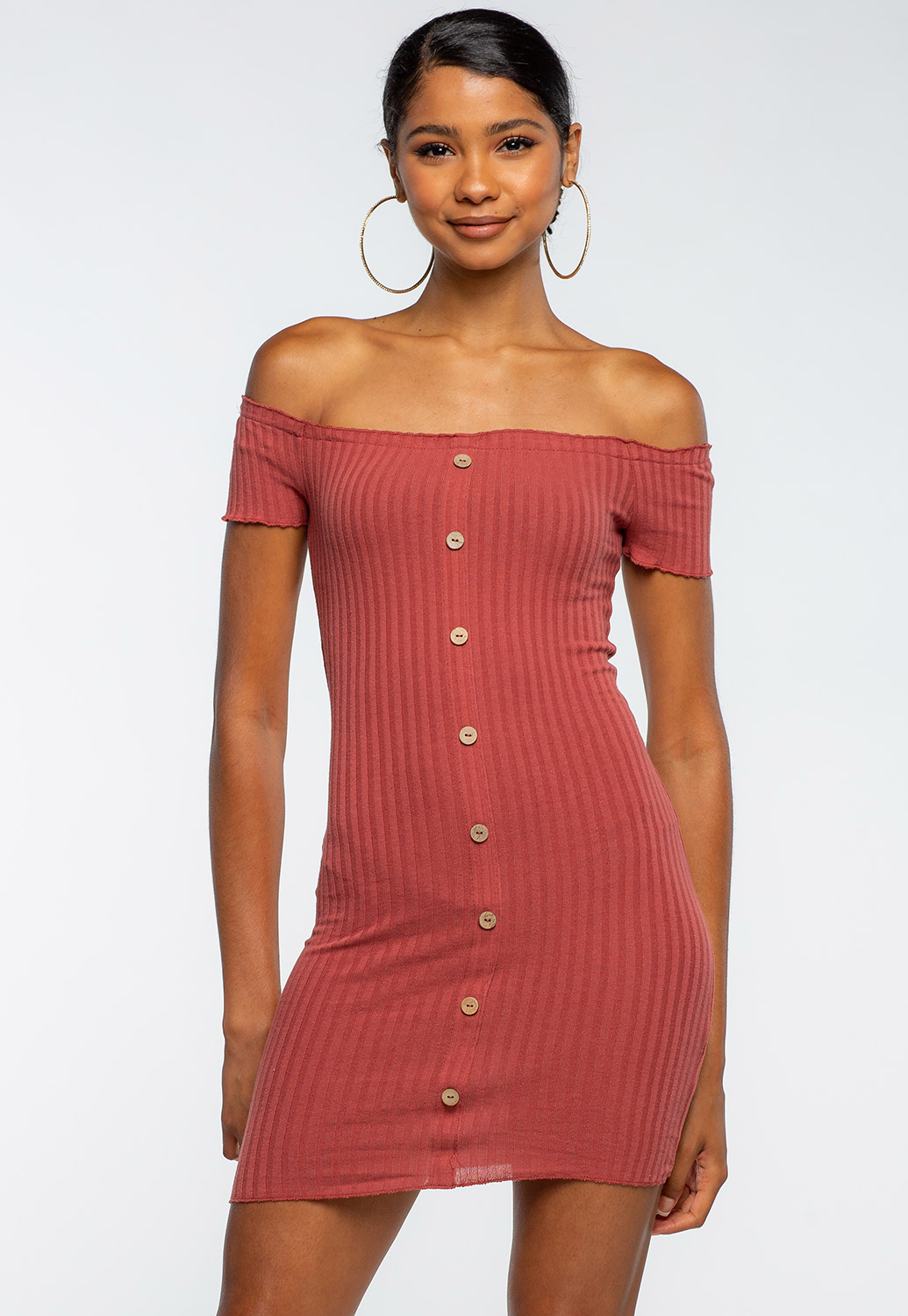 Off The Shoulder Bodycon Dress 