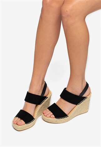 Dual Strap Wedge Sandals 