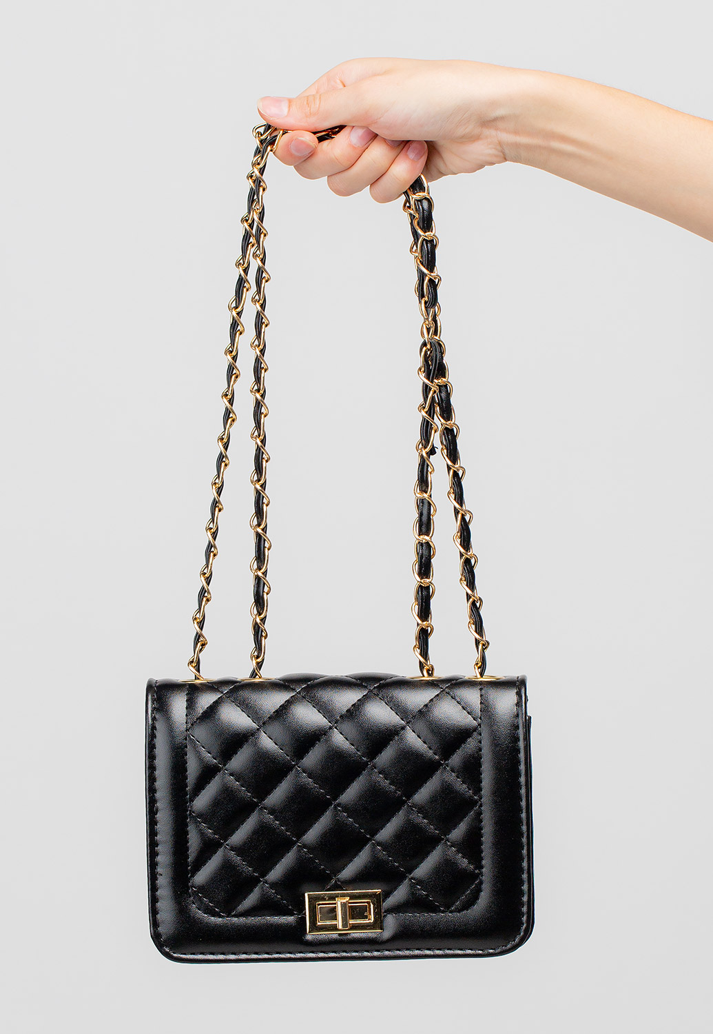 Lock Quilted Crossbody Bag