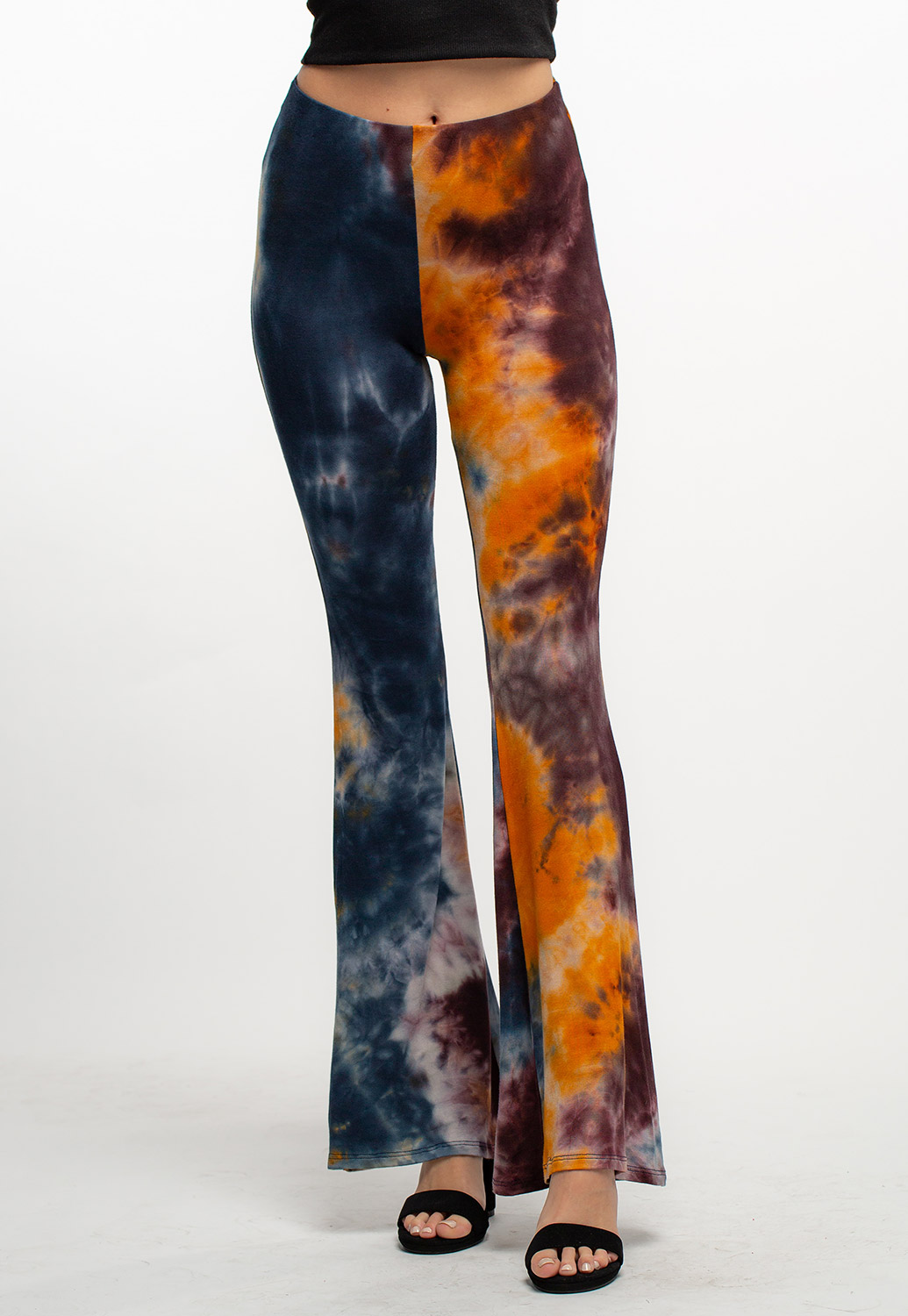Tie-Dye Strappy Crop Top And Pants Set