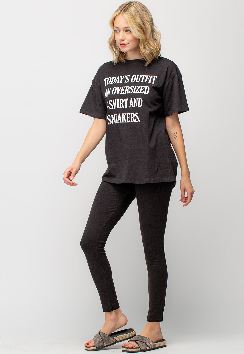 boohoo Plus Oversized T-shirt And Legging Set - ShopStyle Tops
